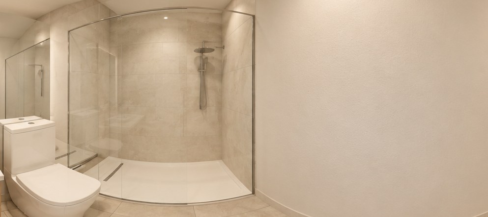 Bathroom with walk-in shower